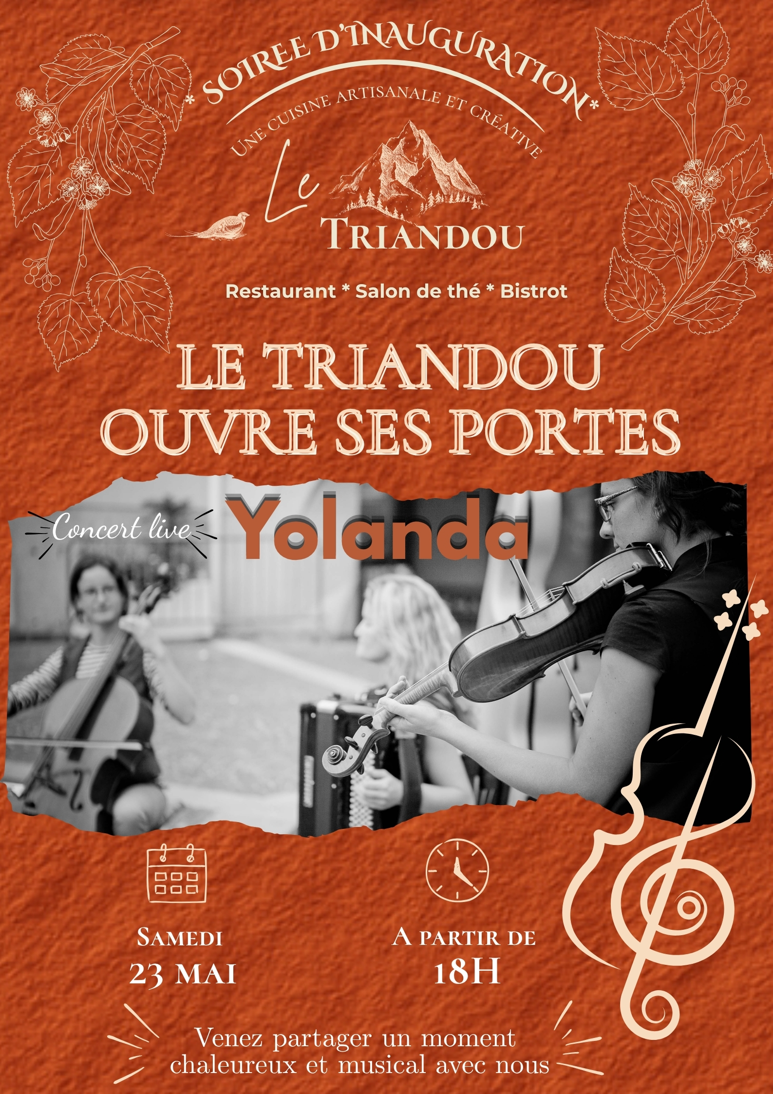 LE TRIANDOU Inauguration 23 mai